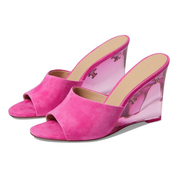 Veronica Beard Shoes Dali Fuchsia Wedge Sandals